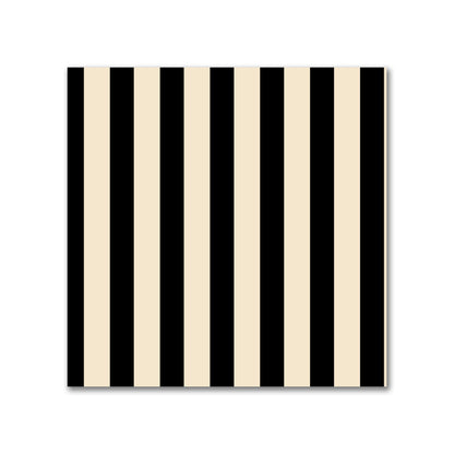 Cotton Sateen Fabric with Thin Black Bars on Beige, FACS-1015-241