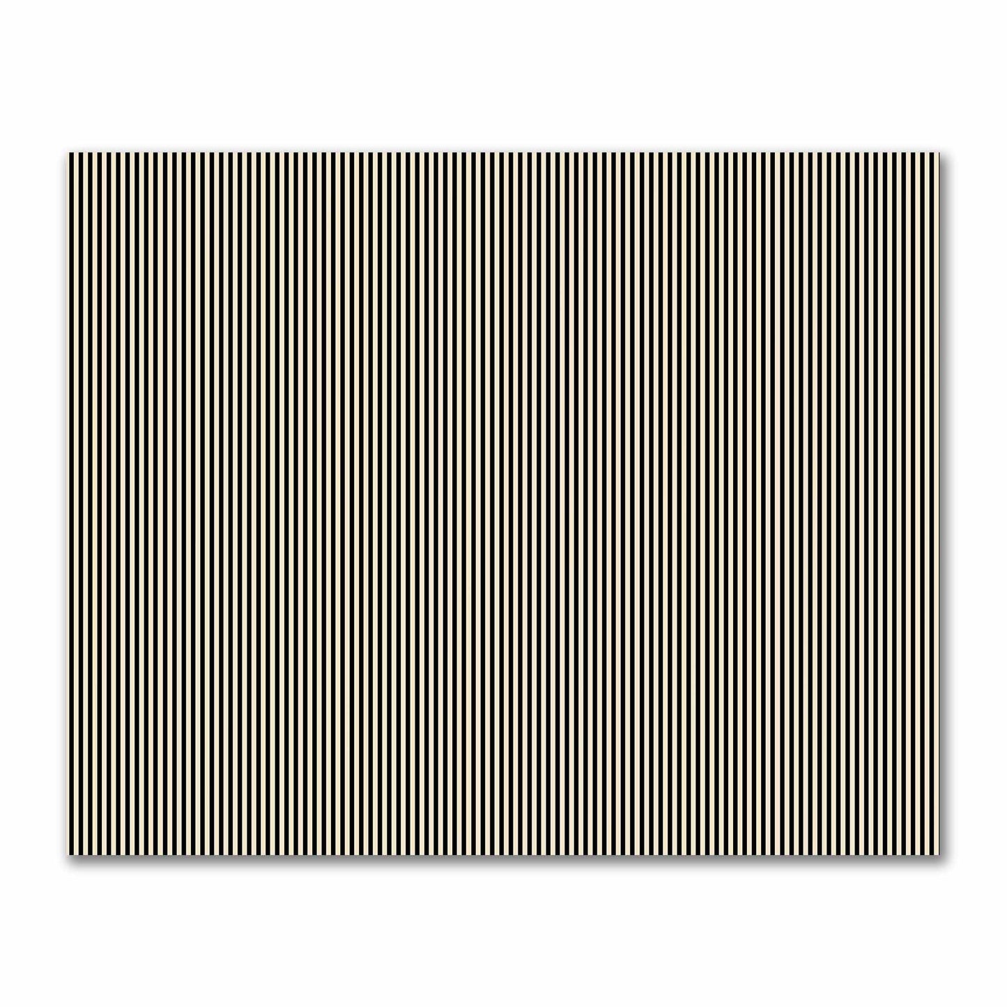 Cotton Sateen Fabric with Thin Black Bars on Beige, FACS-1015-241