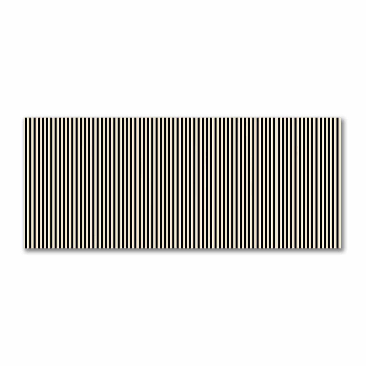Cotton Sateen Fabric with Thin Black Bars on Beige, FACS-1015-241