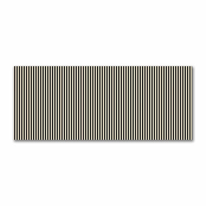 Cotton Sateen Fabric with Thin Black Bars on Beige, FACS-1015-241