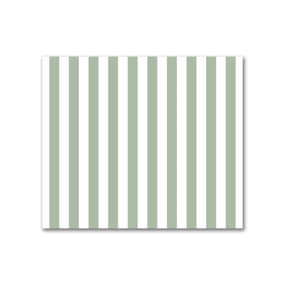 Off-White Cotton Sateen Fabric with Green Bars, FACS-1052-051