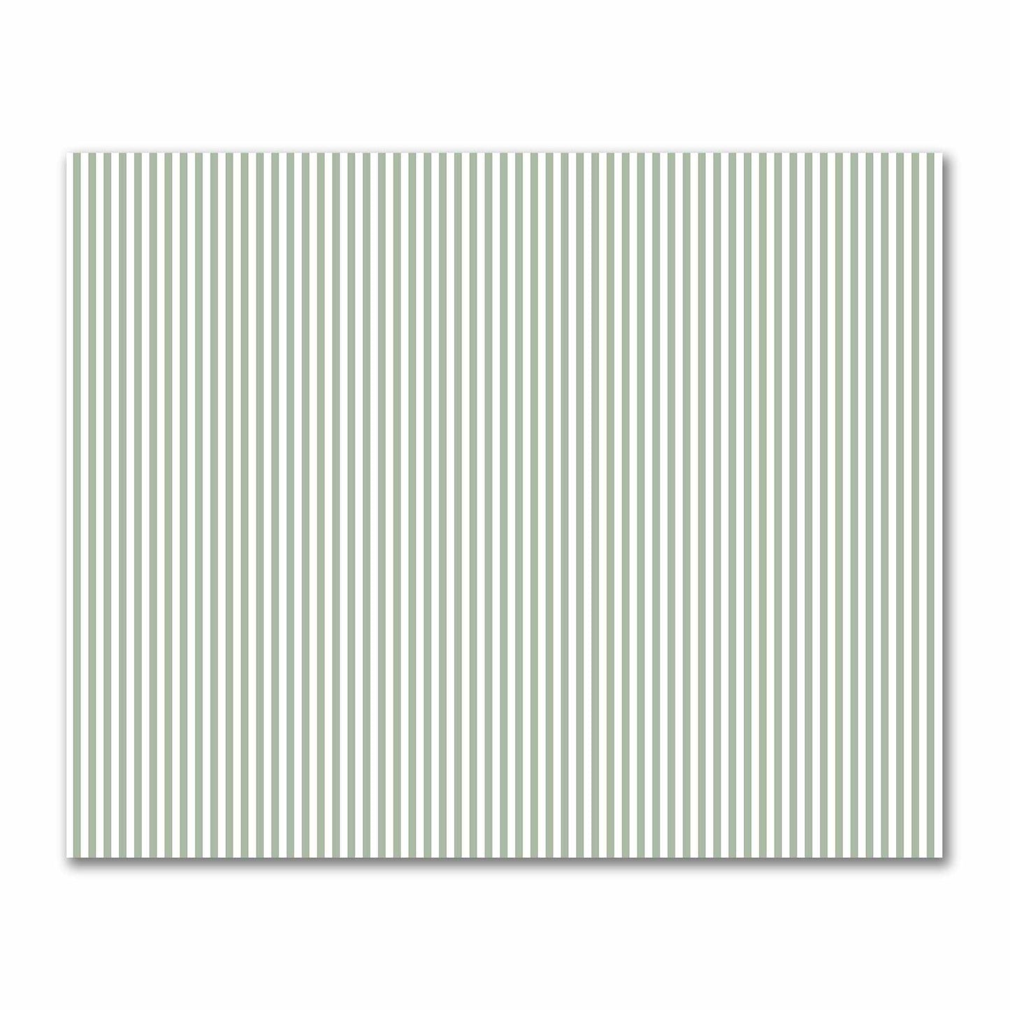 Off-White Cotton Sateen Fabric with Green Bars, FACS-1052-051