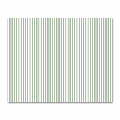 Off-White Cotton Sateen Fabric with Green Bars, FACS-1052-051