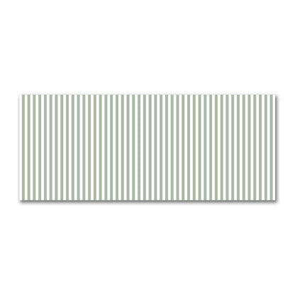 Off-White Cotton Sateen Fabric with Green Bars, FACS-1052-051