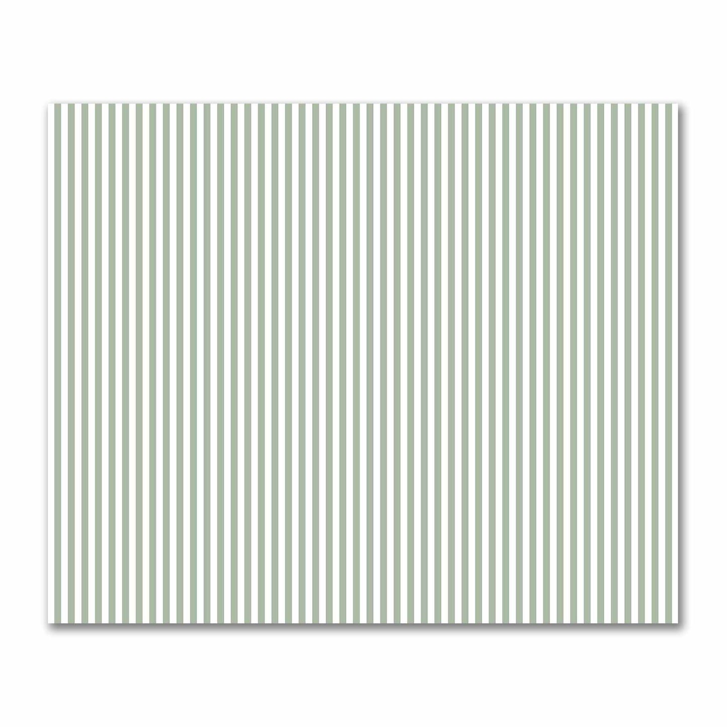 Off-White Cotton Sateen Fabric with Green Bars, FACS-1052-051