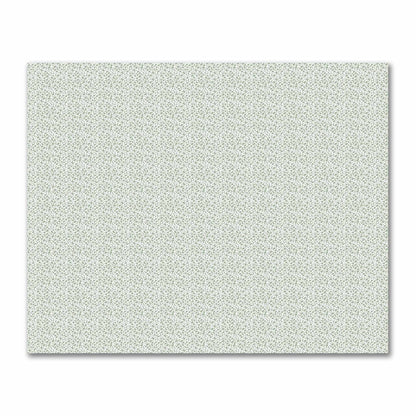 Off-White Cotton Sateen Fabric with Green Hand-painted Dab Motif Print | FACS-1052-092