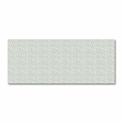 Off-White Cotton Sateen Fabric with Green Hand-painted Dab Motif Print | FACS-1052-092