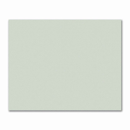 Off-White Cotton Sateen Fabric with Green Repeating Square Motif Print | FACS-1052-122