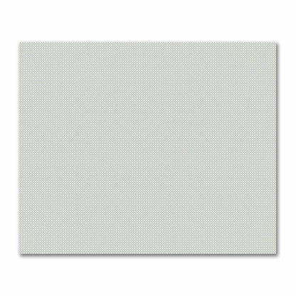 Off-White Cotton Sateen Fabric with Green Repeating Square Motif Print | FACS-1052-122