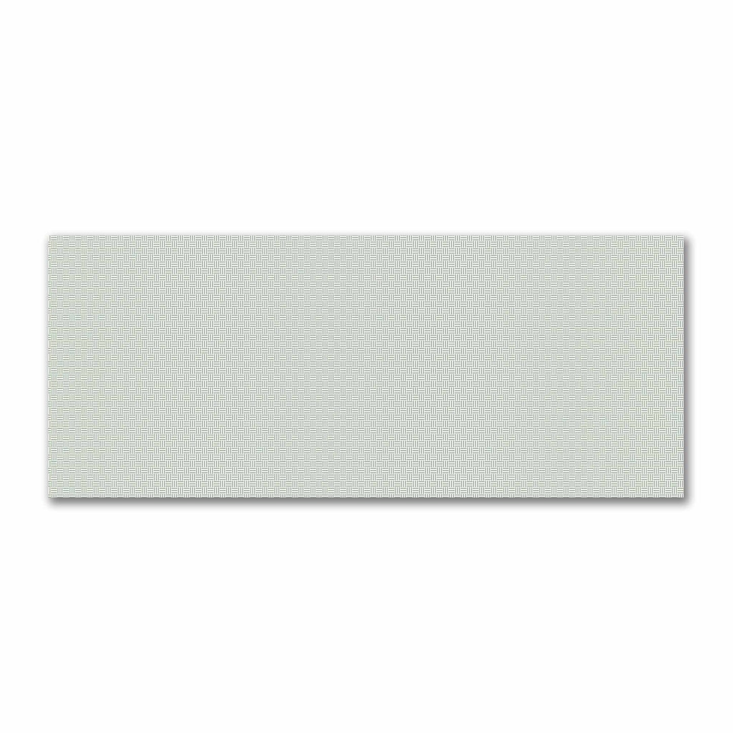 Off-White Cotton Sateen Fabric with Green Single Weave Motif Print | FACS-1052-142