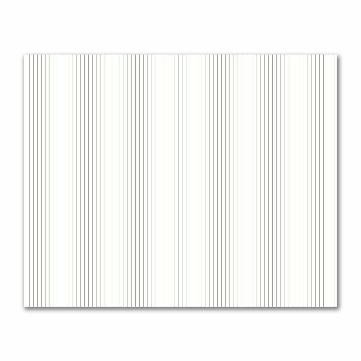 Off-White Cotton Sateen Fabric with Fine Green Stripes, FACS-1052-151