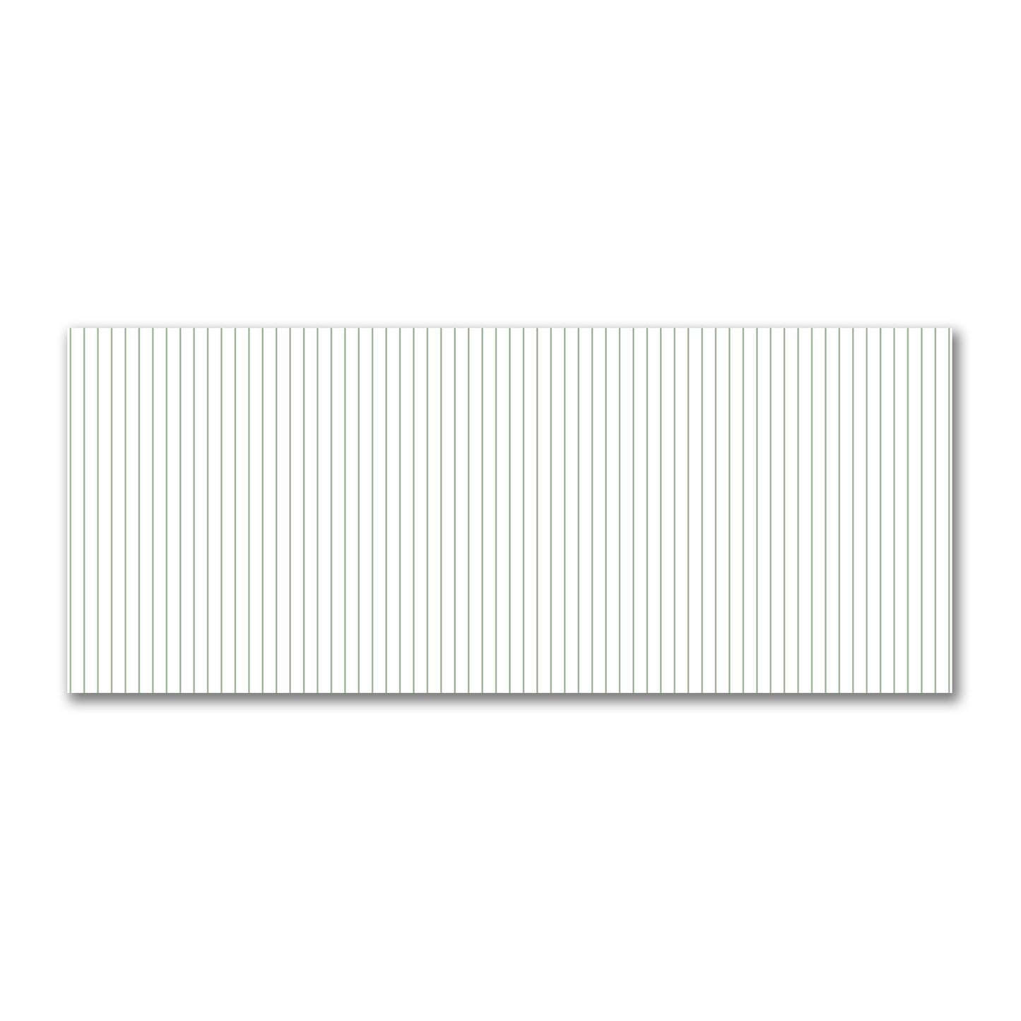 Off-White Cotton Sateen Fabric with Fine Green Stripes, FACS-1052-151