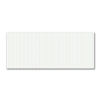 Off-White Cotton Sateen Fabric with Fine Green Stripes, FACS-1052-151