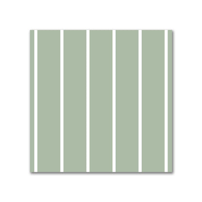 Cotton Sateen Fabric with Fine Off-White Stripes on Green, FACS-1052-152