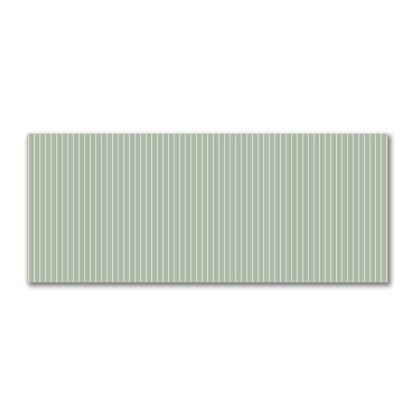 Cotton Sateen Fabric with Fine Off-White Stripes on Green, FACS-1052-152