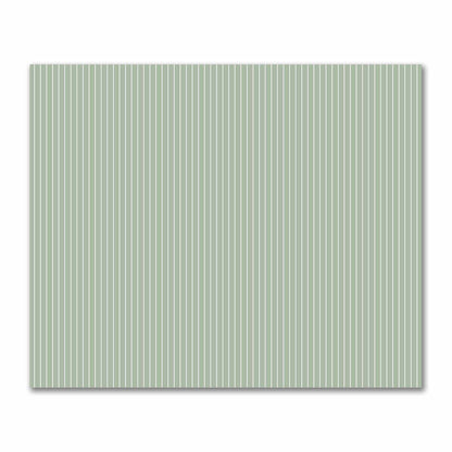 Cotton Sateen Fabric with Fine Off-White Stripes on Green, FACS-1052-152