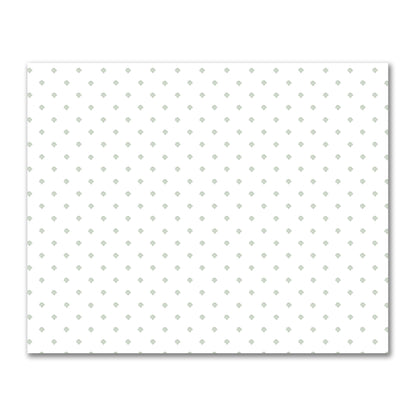 Off-White Cotton Sateen Fabric with Green Hand-painted Swizzle Motif Print | FACS-1052-171
