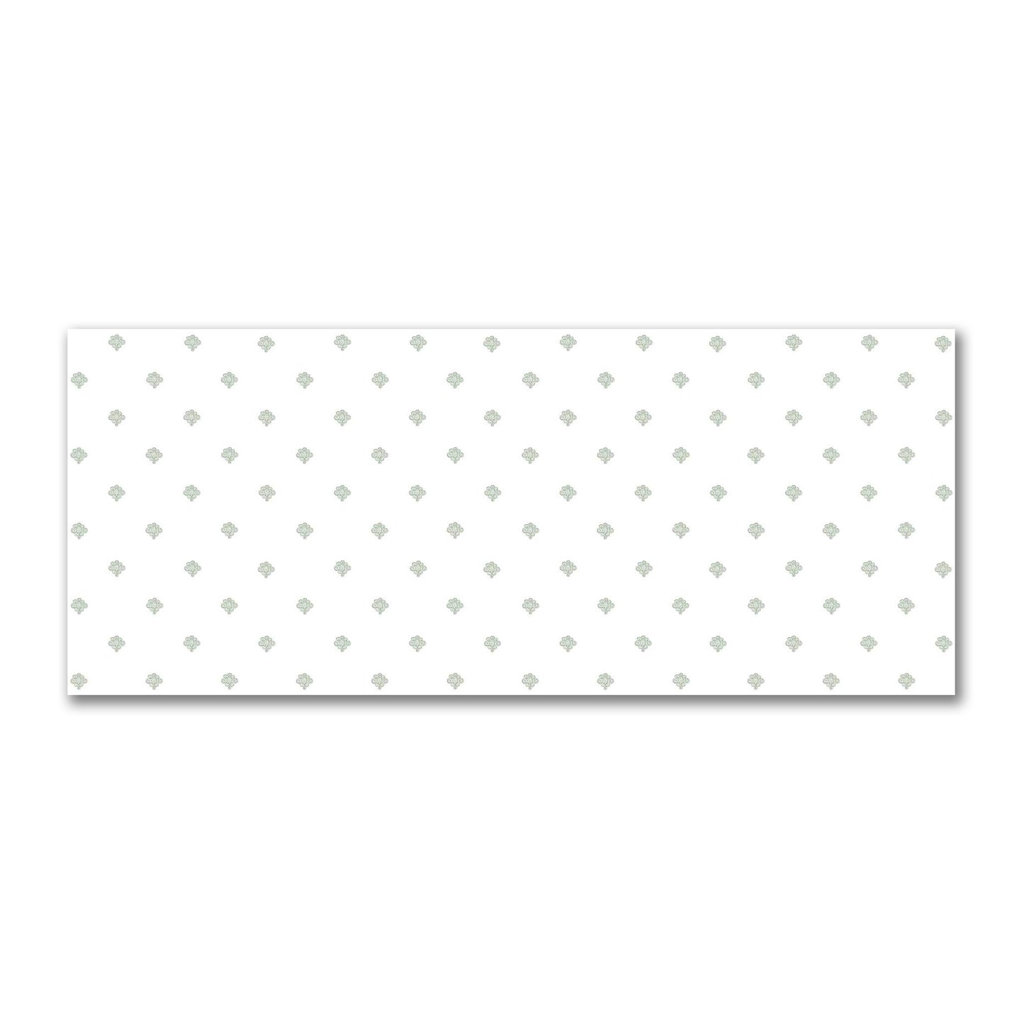 Off-White Cotton Sateen Fabric with Green Hand-painted Swizzle Motif Print | FACS-1052-171