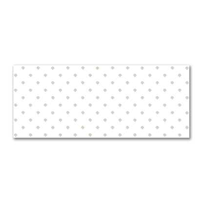 Off-White Cotton Sateen Fabric with Green Hand-painted Swizzle Motif Print | FACS-1052-171