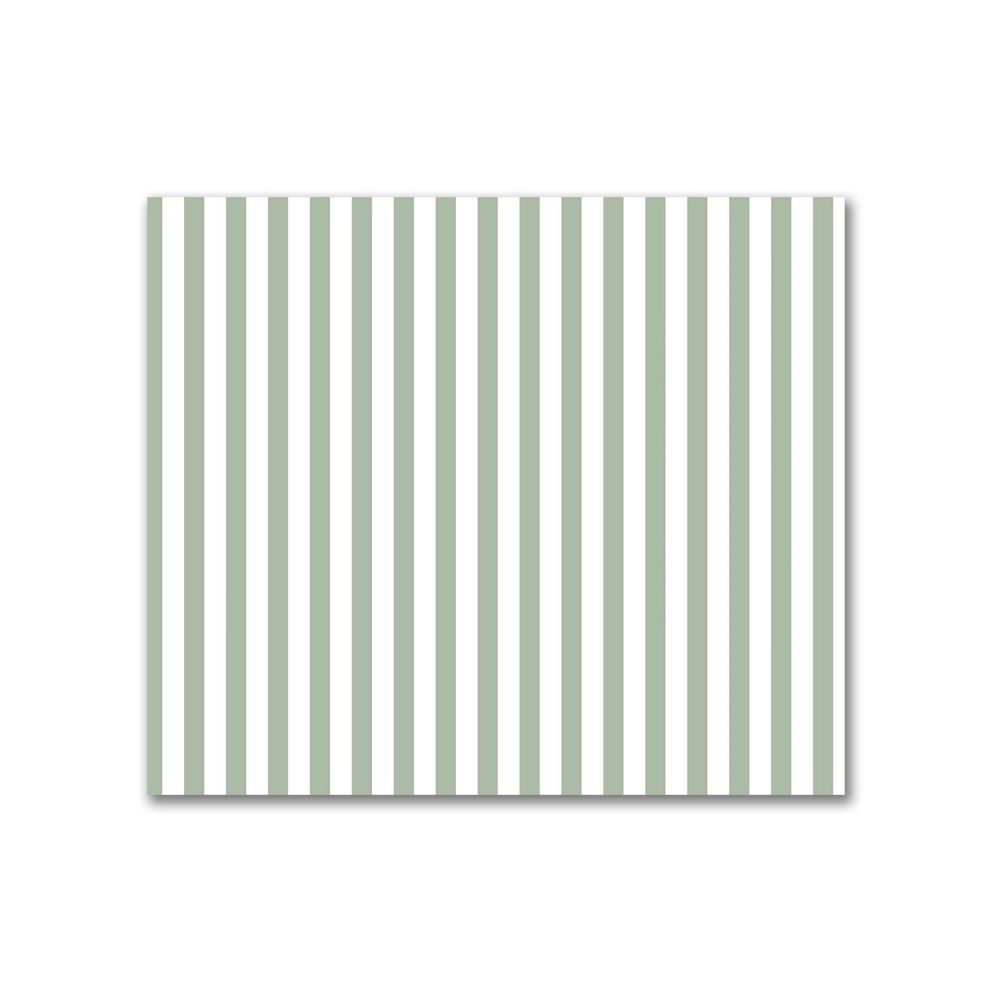 Off-White Cotton Sateen Fabric with Thin Green Bars, FACS-1052-241