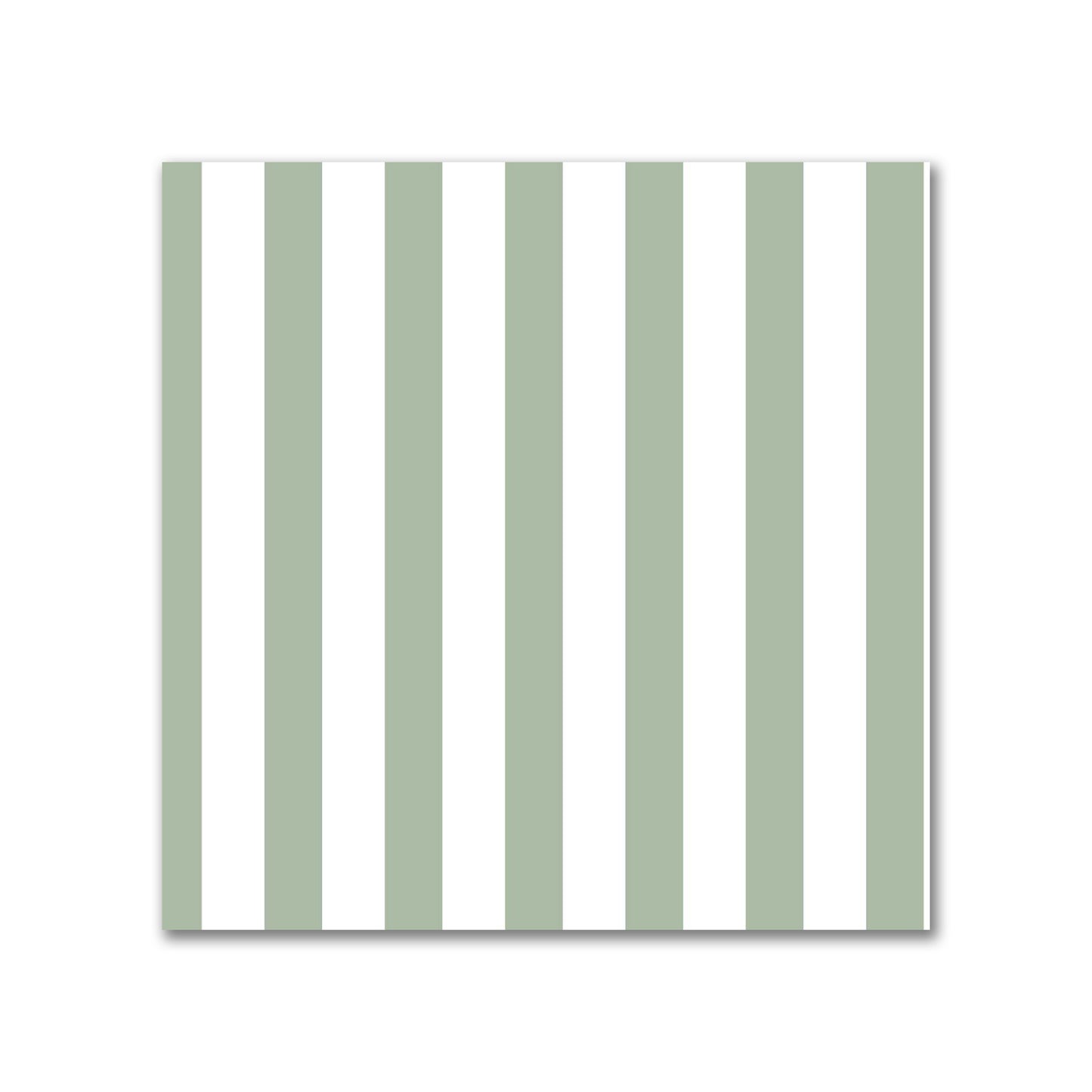 Off-White Cotton Sateen Fabric with Thin Green Bars, FACS-1052-241