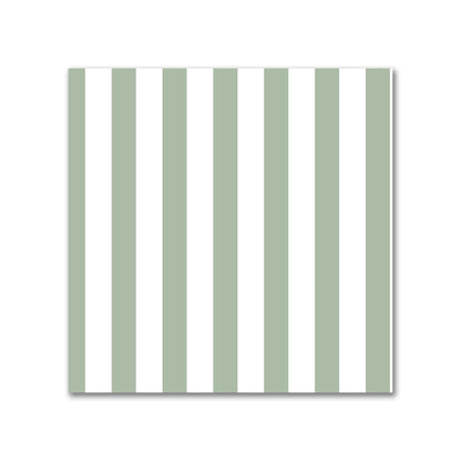 Off-White Cotton Sateen Fabric with Thin Green Bars, FACS-1052-241
