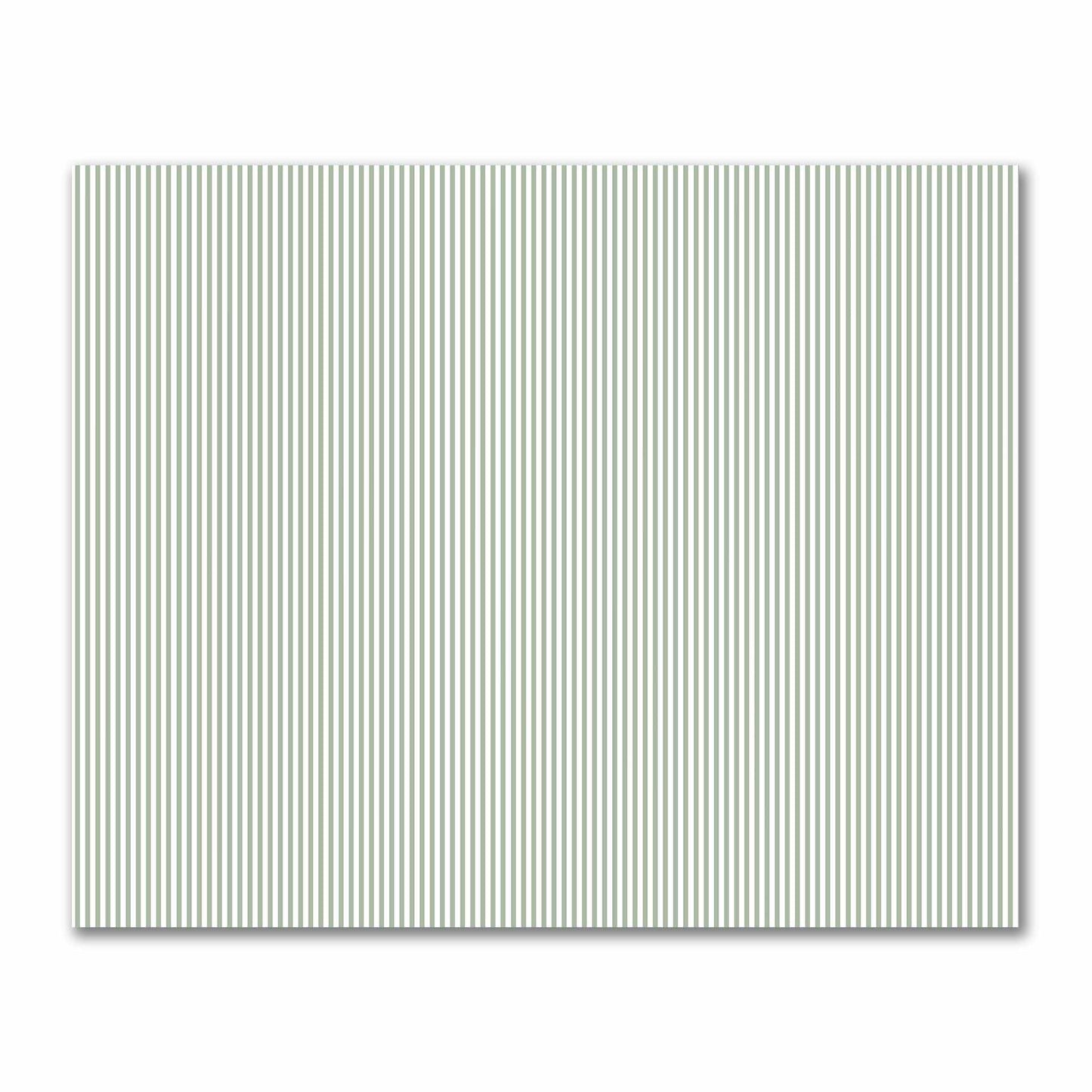 Off-White Cotton Sateen Fabric with Thin Green Bars, FACS-1052-241