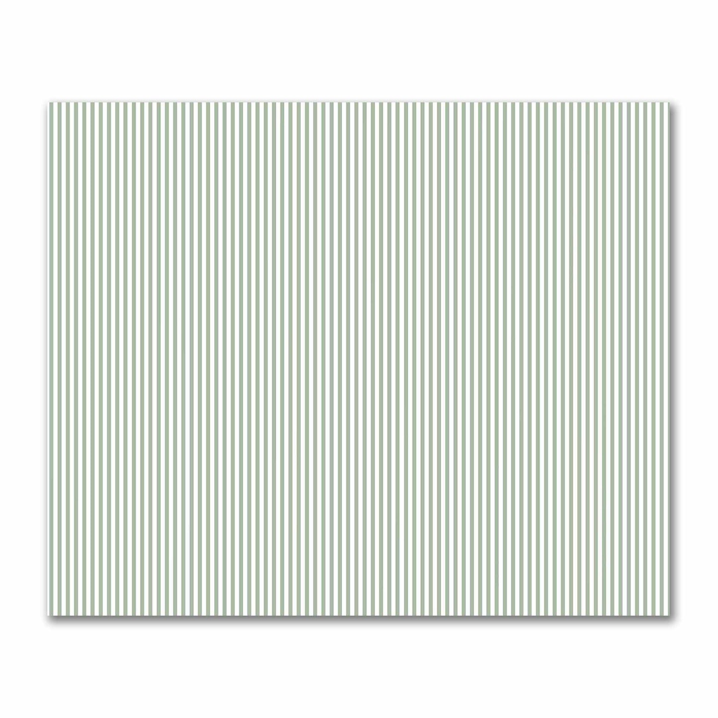 Off-White Cotton Sateen Fabric with Thin Green Bars, FACS-1052-241