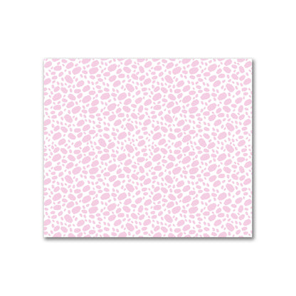 Off-White Cotton Sateen Fabric with Pink Hand-painted Dab Motif Print | FACS-1081-092