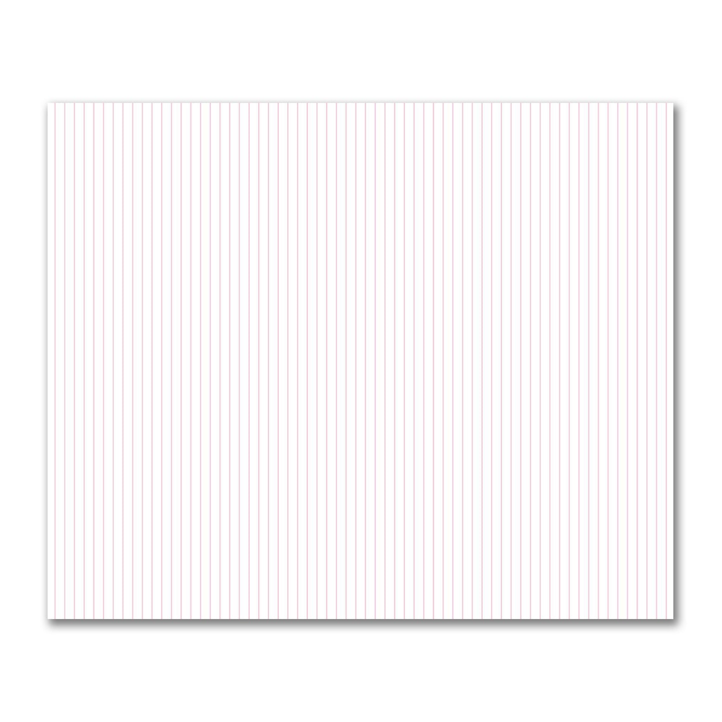 Off-White Cotton Sateen Fabric with Fine Pink Stripes, FACS-1081-151