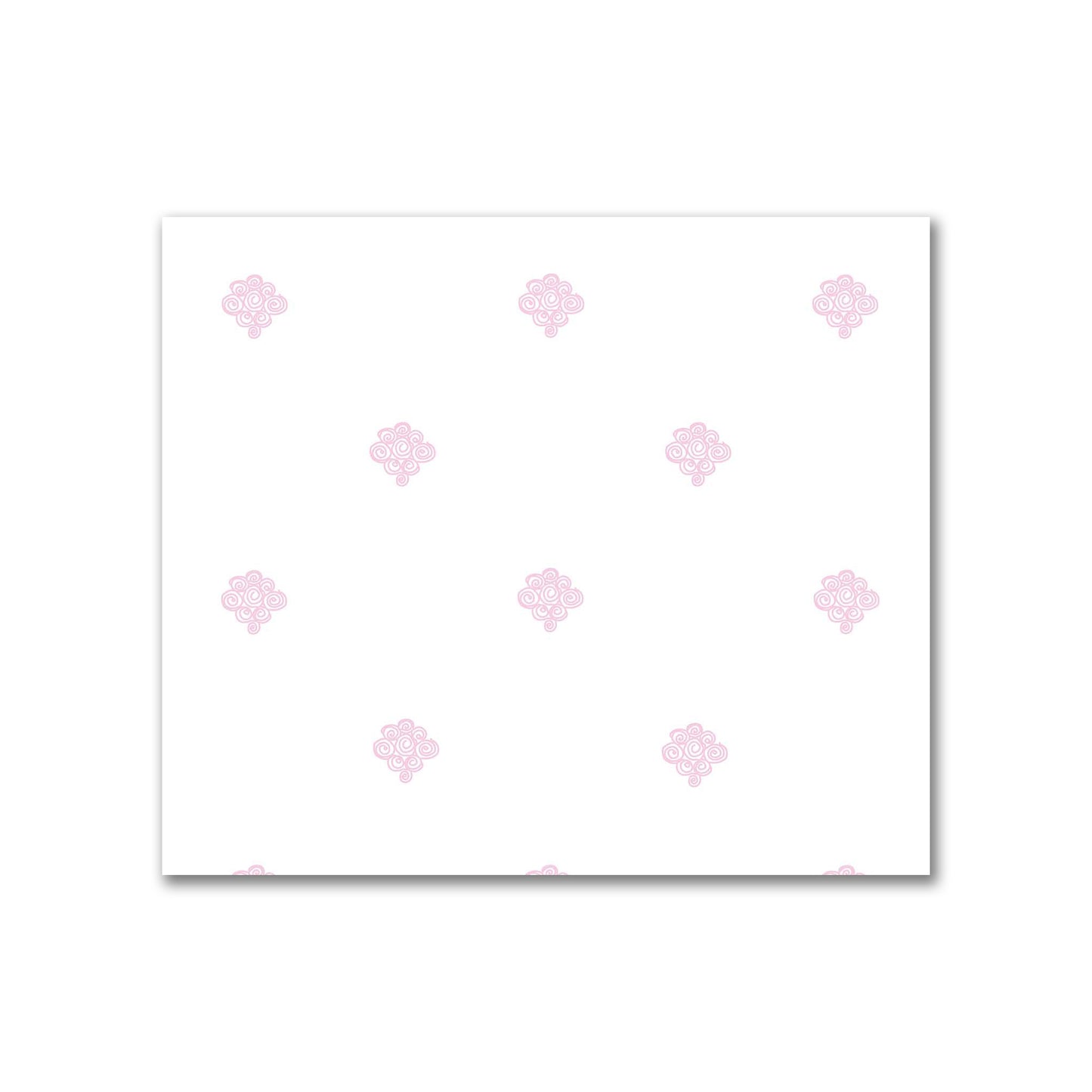 Off-White Cotton Sateen Fabric with Pink Hand-painted Swizzle Motif Print | FACS-1081-171
