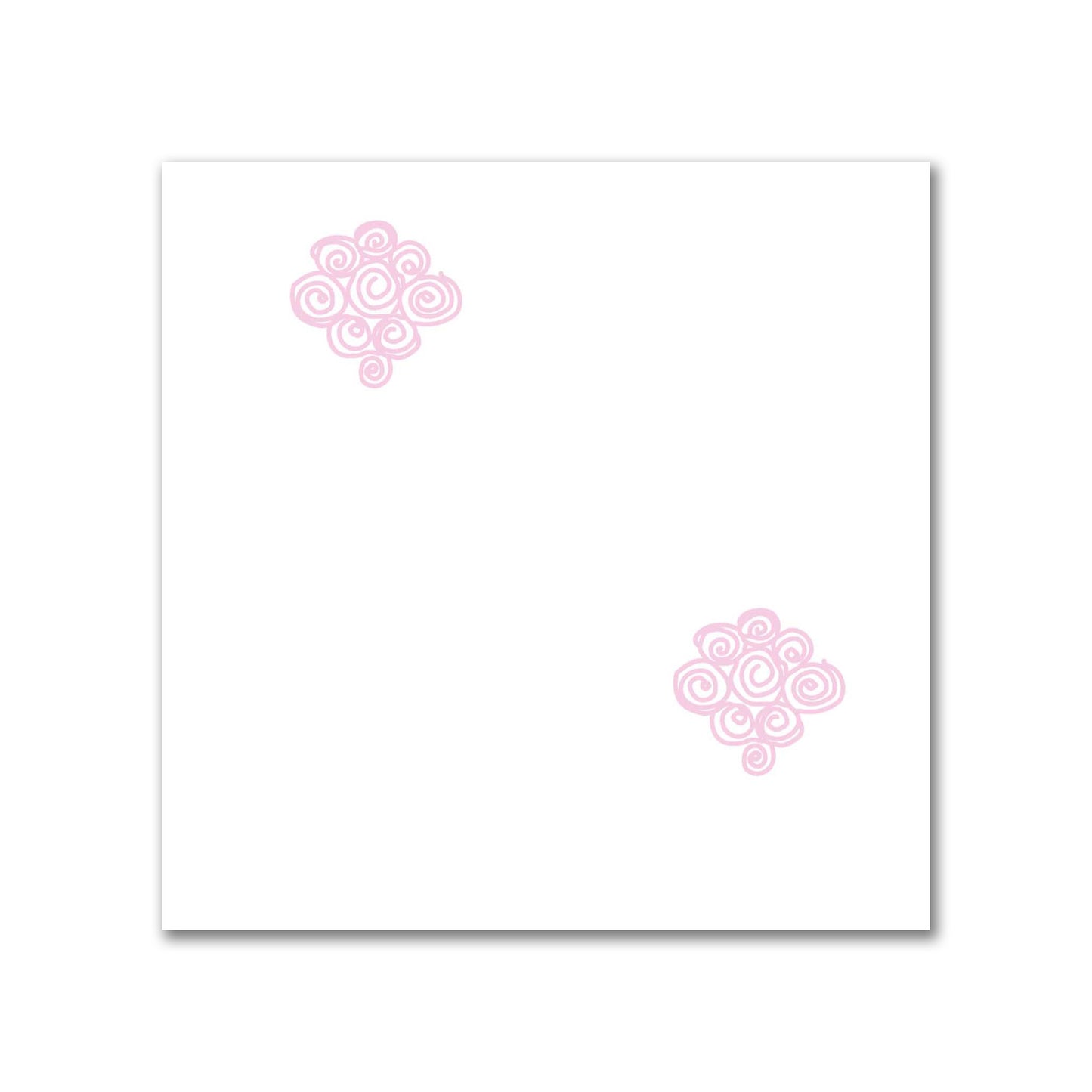 Off-White Cotton Sateen Fabric with Pink Hand-painted Swizzle Motif Print | FACS-1081-171