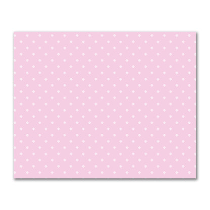 Pink Cotton Sateen Fabric with Off-White Hand-painted Swizzle Motif Print | FACS-1081-172