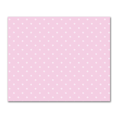 Pink Cotton Sateen Fabric with Off-White Hand-painted Swizzle Motif Print | FACS-1081-172