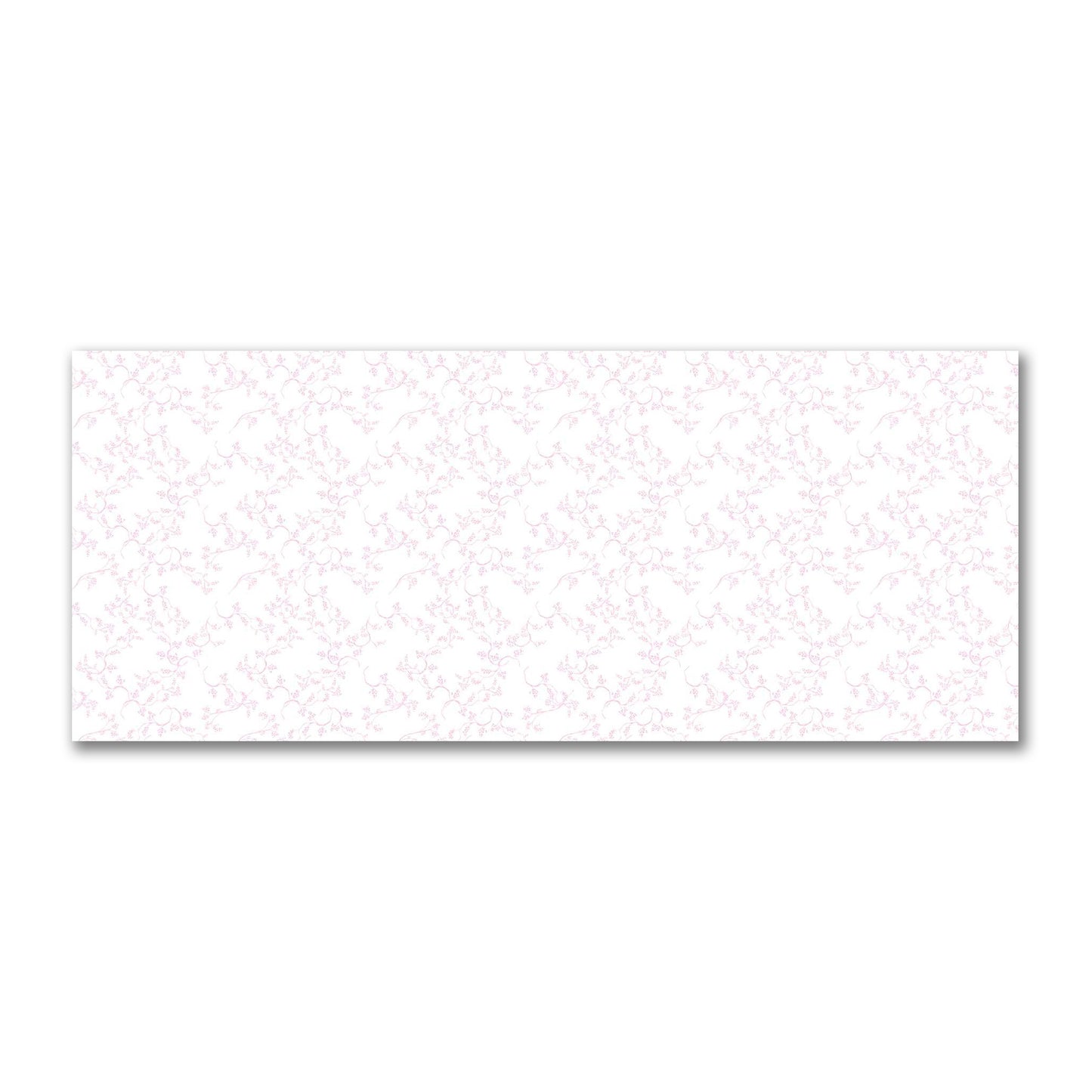 Off-White Cotton Sateen Fabric with Pink Hand-painted Vine Print | FACS-1081-181