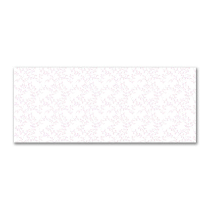 Off-White Cotton Sateen Fabric with Pink Hand-painted Vine Print | FACS-1081-181