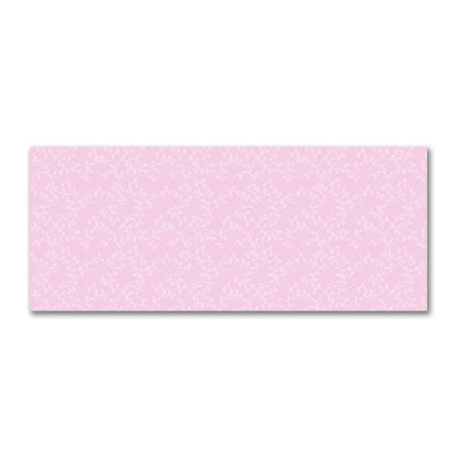 Pink Cotton Sateen Fabric with Off-White Vine Print  | FACS-1081-182
