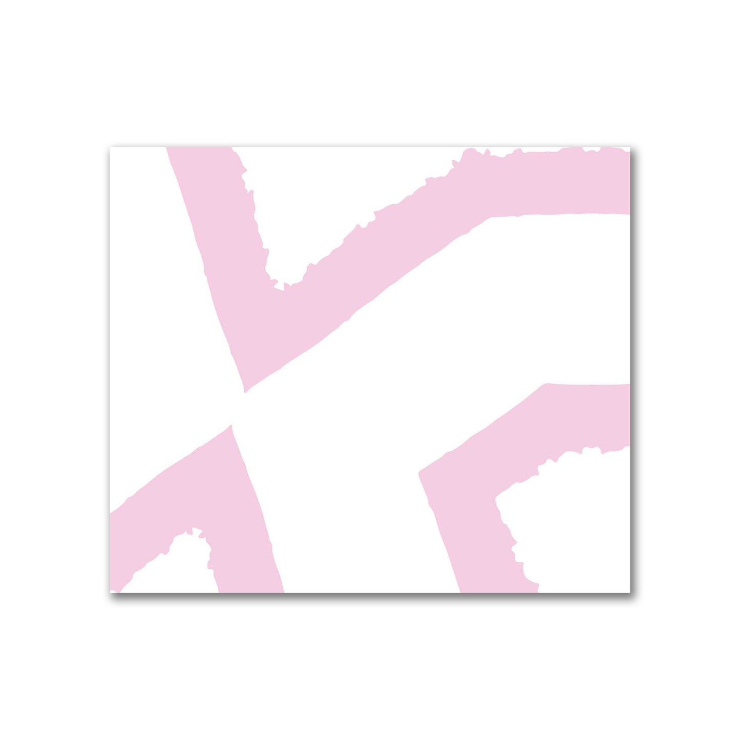 Off-White Cotton Sateen Fabric with Bold Pink Graphic  | FACS-1081-391