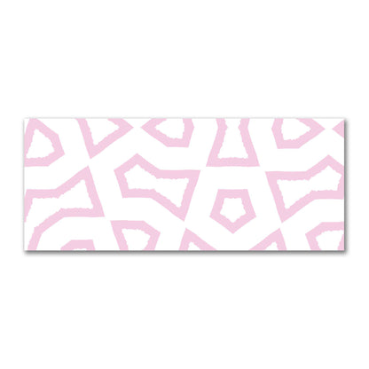Off-White Cotton Sateen Fabric with Bold Pink Graphic  | FACS-1081-391
