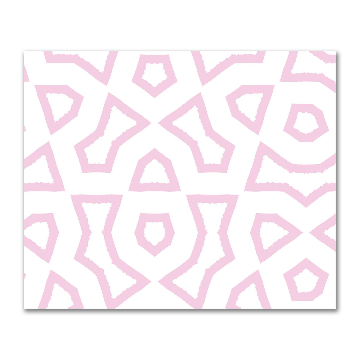 Off-White Cotton Sateen Fabric with Bold Pink Graphic  | FACS-1081-391