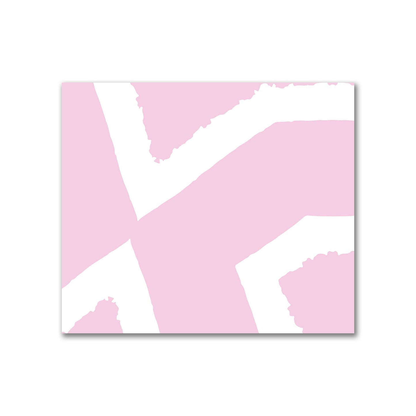 Pink Cotton Sateen Fabric with Bold Off-White Graphic  | FACS-1081-392