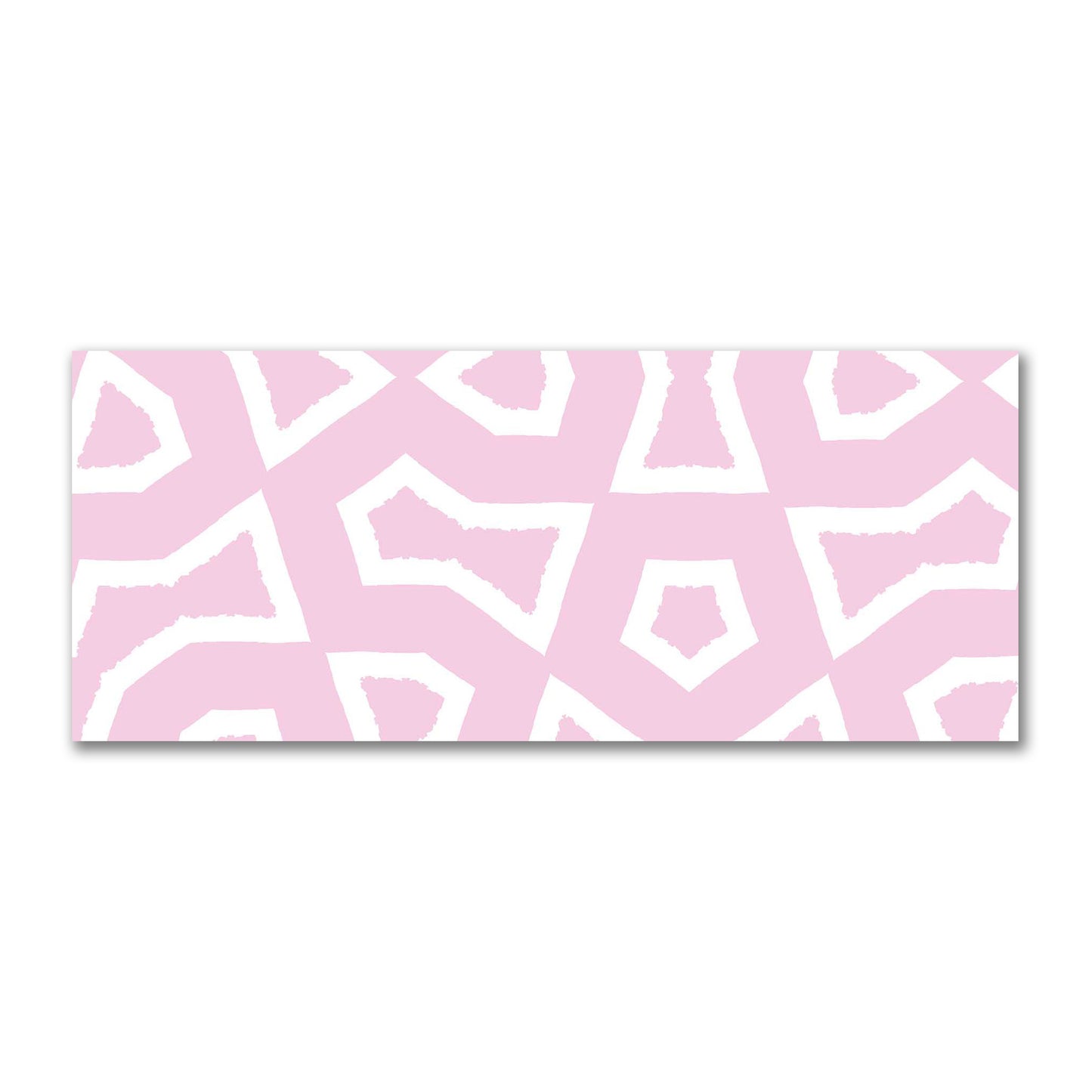 Pink Cotton Sateen Fabric with Bold Off-White Graphic  | FACS-1081-392