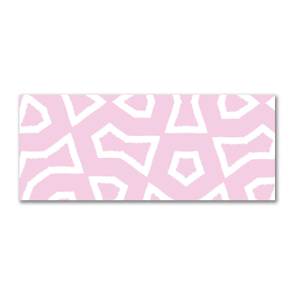 Pink Cotton Sateen Fabric with Bold Off-White Graphic  | FACS-1081-392