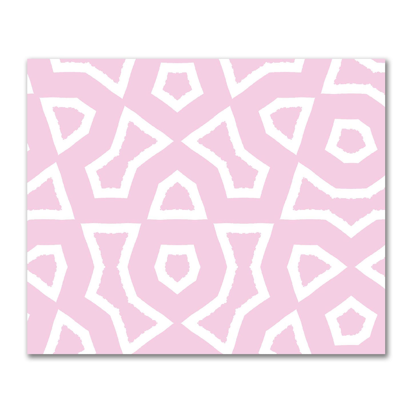 Pink Cotton Sateen Fabric with Bold Off-White Graphic  | FACS-1081-392