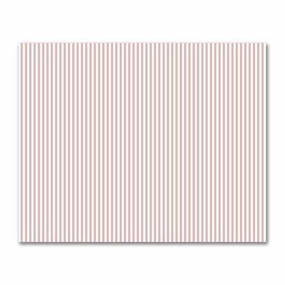 Off-White Cotton Sateen Fabric with Salmon Bars, FACS-1139-051