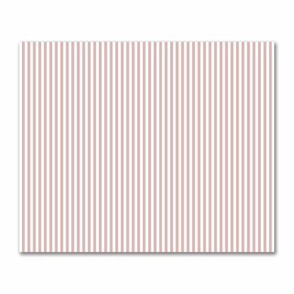 Off-White Cotton Sateen Fabric with Salmon Bars, FACS-1139-051