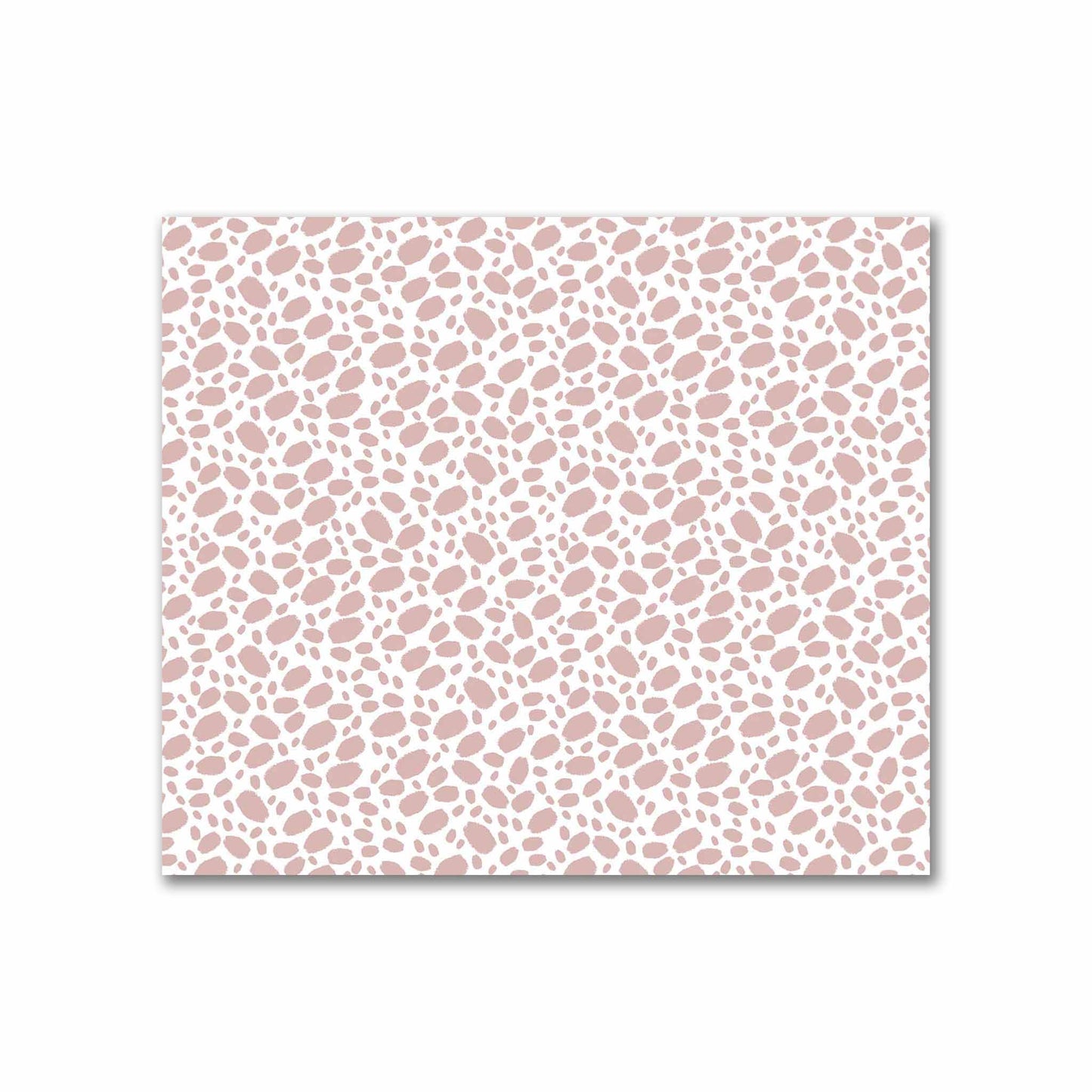 Off-White Cotton Sateen Fabric with Salmon Hand-painted Dab Motif Print | FACS-1139-092