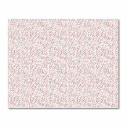 Off-White Cotton Sateen Fabric with Salmon Hand-painted Dab Motif Print | FACS-1139-092
