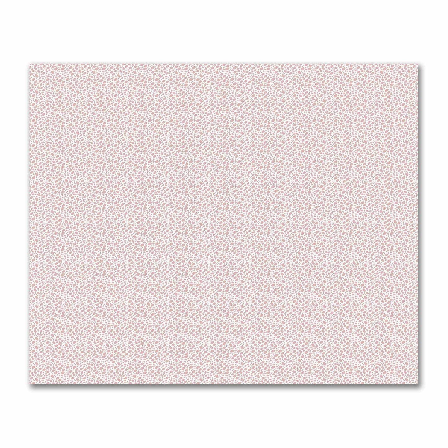 Off-White Cotton Sateen Fabric with Salmon Hand-painted Dab Motif Print | FACS-1139-092