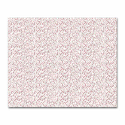 Off-White Cotton Sateen Fabric with Salmon Hand-painted Dab Motif Print | FACS-1139-092
